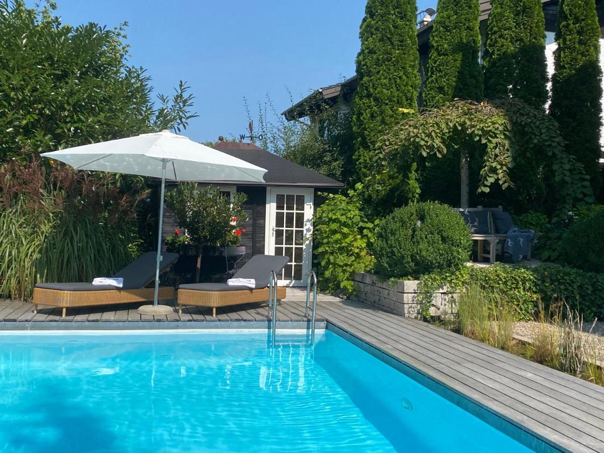 Landhaus Am Plattenbichl - Luxus Apartment Mit Privat-Pool Und Sauna - Im Sommer Bergbahn Inklusive Oberstdorf Dış mekan fotoğraf